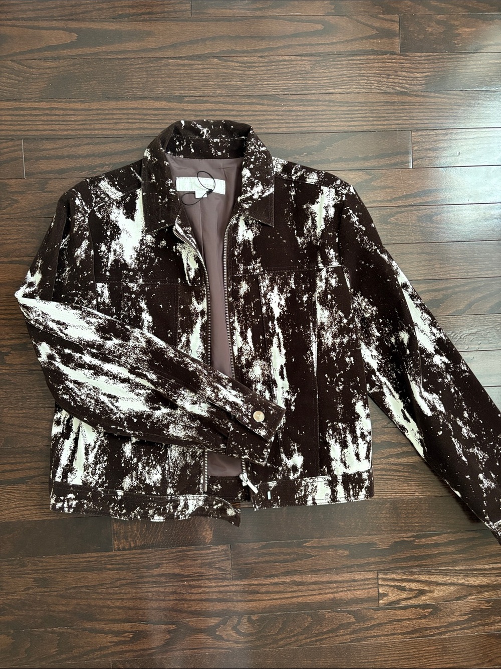 Zara Brown and White Animal
Print Jacket